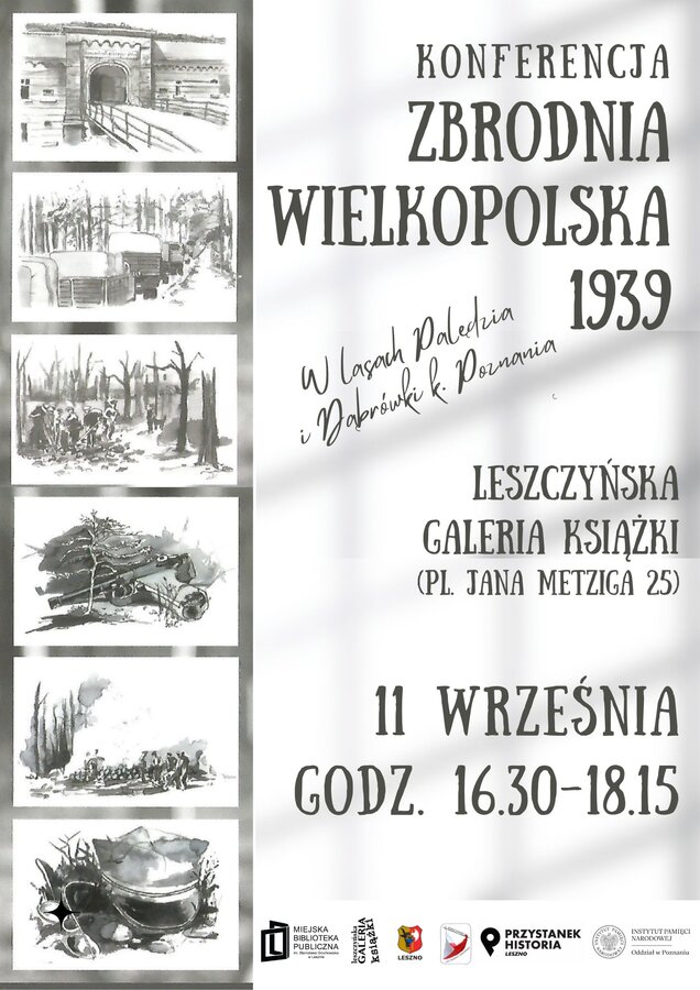 Plakat konferencji Zbrodnia wielkopolska 1939